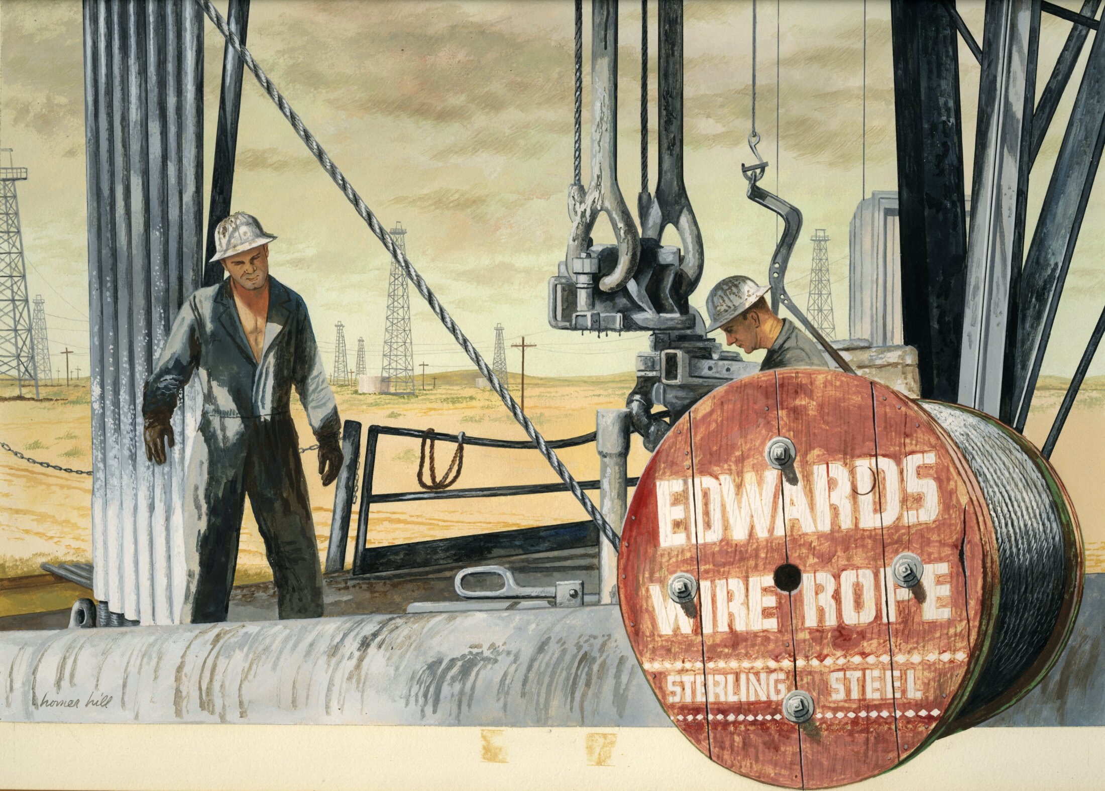 Drilling: Roughneck on drill floor