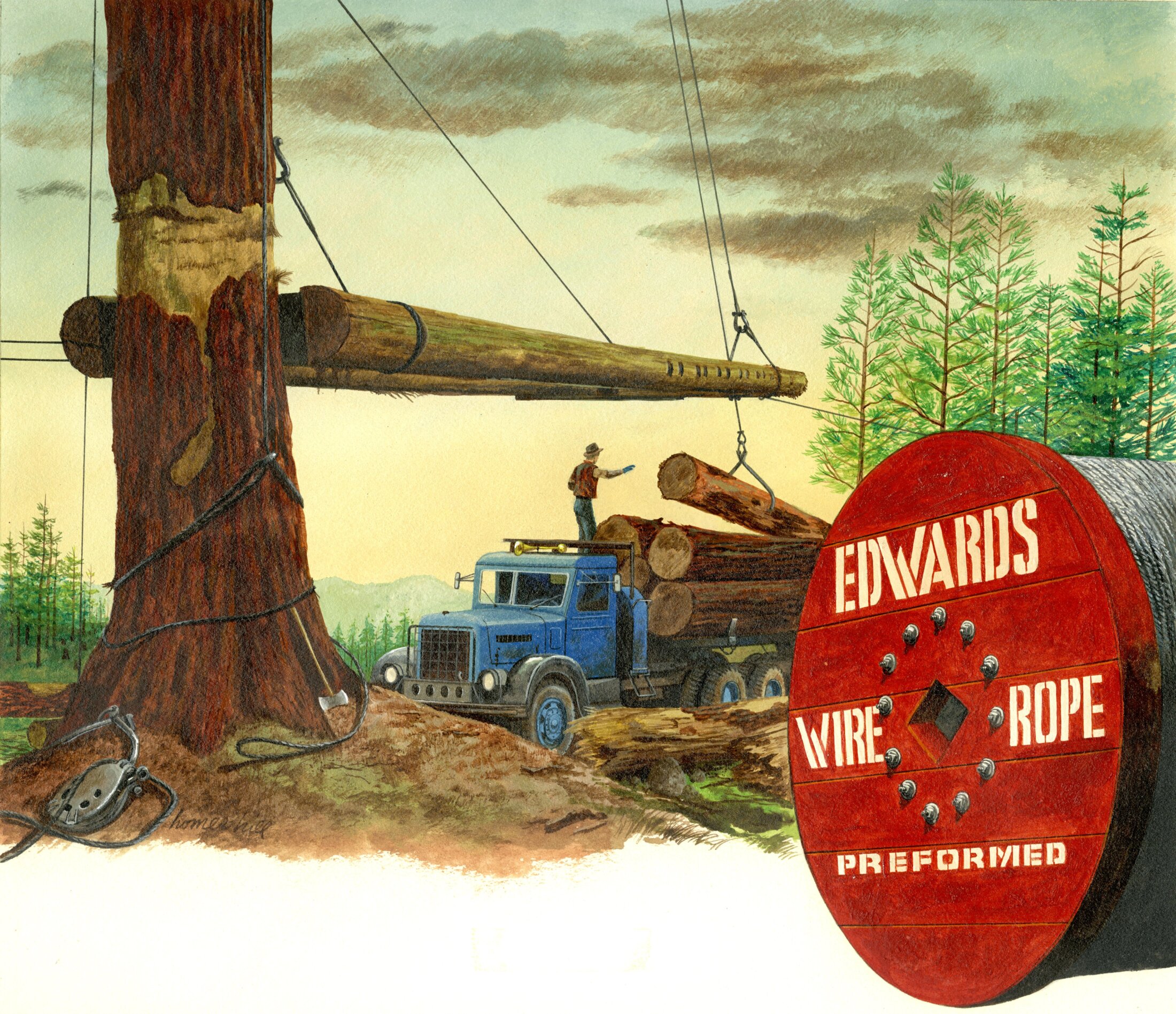 Logging: Loading on truck