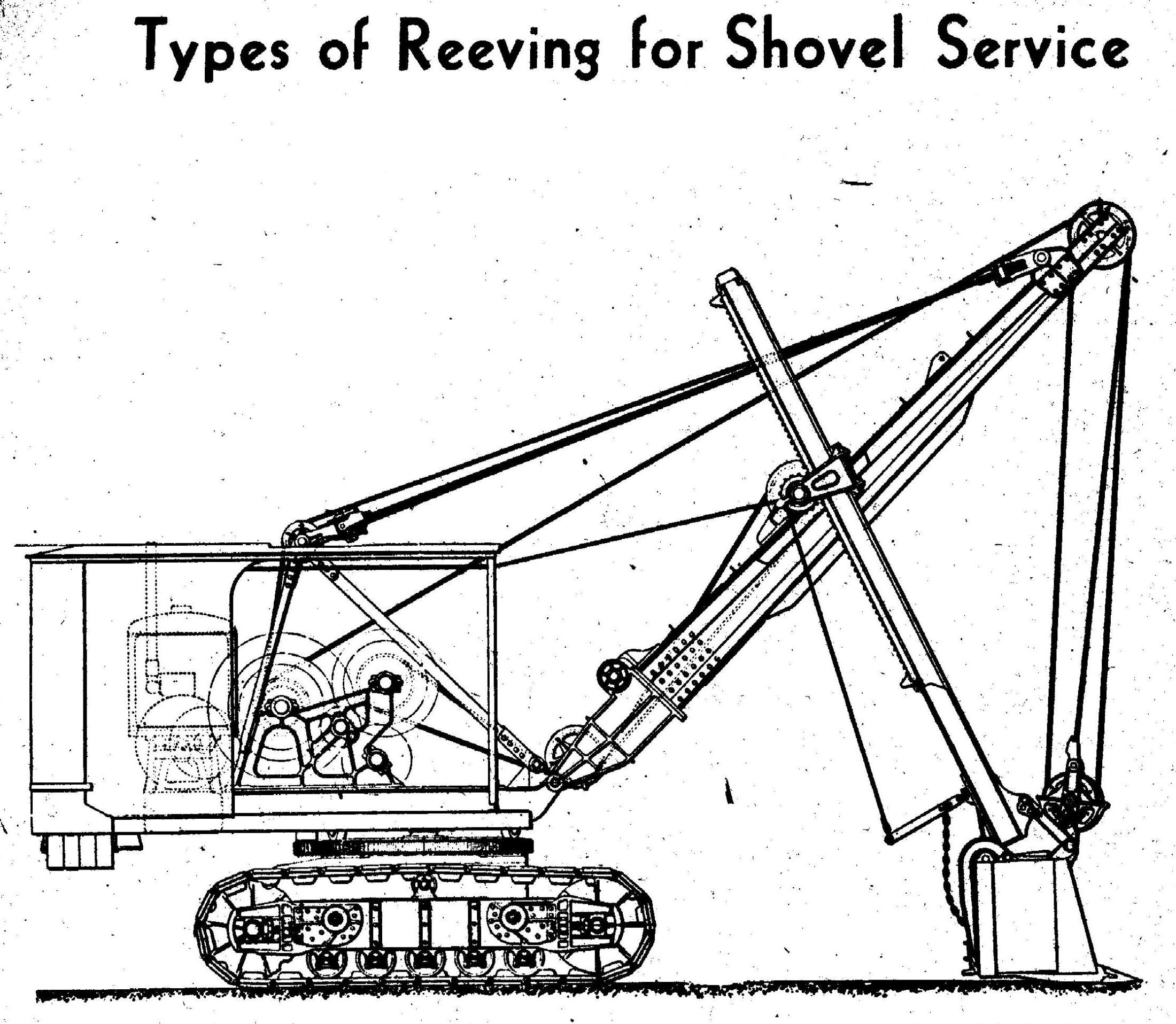 Reeving for a Shovel